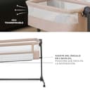 Kinderkraft Nestee UP 2 Cuna Colecho para Bebé con Colchón, Cuna de Cabecera, Fácil Ajuste de Cama de Padres, Ajuste de Altura, Buena Circulación de Aire, Ruedas transportarás, Beige - 8