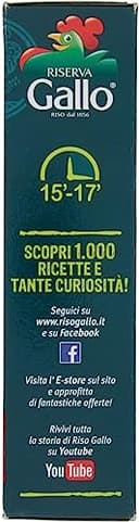 6x Gallo Riso Arborio Riserva,100% Italienischer Reis,Kochzeit 15 Minuten,Packung mit 1Kg + Italian Gourmet Polpa di Pomodoro 400g Dose - 5