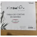 Kimbatex Kitchen Tabla de Cortar de Bambú, 45x34x5 cm, Tabla Grande con Soporte para Cocina - 4