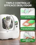 PETKIT PUROBOT MAX PRO 2 Lettiera Gatto Autopulente, Fotocamera AI, Ingresso Ultra Largo, Visione Notturna 210°, App WiFi 2,4/5GHz, Imballaggio Senza Contatto, Monitoraggio Salute, Multi-Gatto - 6