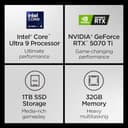 Lenovo Legion Pro 7i - Computer portatile da gioco Intel® Core™ Ultra 9 275HX - Display OLED WQXGA da 16" 2,5K - 240Hz - GPU GeForce RTX™ 5070 Ti - 32 GB RAM - 1 TB - 3