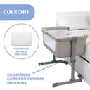 Chicco Next2Me Essential Cuna de colecho para Bebé, Cuna Co-Sleeping, Compatible con Diferentes Camas, Altura Ajustable, Buena Circulación del Aire, Colchón y Bolsa Incluidos, 0-6 Meses, Beige - 2