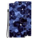 BLOTECH for Realme GT Neo6 Wallet Flip Folio Case, for Realme GT Neo6 Card Holder RFID Wallet, Art Designed Flip Cover Case Ink-wash Blue Floral Design Painting Full Body Protection - 1