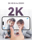 Comfyer Hybrid Baby Monitor Video e Audio WiFi e Smart WiFi - Schermo 5" 1080P Splittabile, Camera 2K App, Allarmi Movimento/Suono, Visione Notturna HD, Batteria 5050mAh, Sicurezza Tripla, 500M - 6