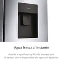 Haier FD 70 Series 5 HFR5719EWMG - Frigorífico Puerta Francesa, Dispensador Agua, Cajones Direct Access, Circular AirFlow, Motor Inverter, My Zone, Total No Frost, 70x190 cm, 444L, Luz LED, Inox - 9