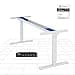 FLEXISPOT E1 Pro Escritorio Elevable Eléctrico con 2 Motores Carga de 100KG, Escritorio Ajustable en Altura de Acero 70-119CM, con 4 Funciones de Memoria Escritorio de pie, Blanco - 1