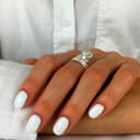 Silverly Anillos Ajustables Concha Ojo Shiva Mujer | Anillos Plata de Ley 925 | Anillo Plata Maciza Acabado Satinado Piedra Preciosa | Diseño Ajustable Piedra Nacimiento Espiral Envolvente - 7