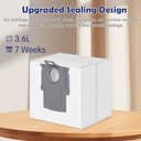 12 Bolsa para Polvo para Roborock S8+/S8 Pro Ultra/S7 MaxV Ultra/Q7 Max+/Q8 Max+/Q5 Pro+/Q5 Max+/Q10 X5+/S5+, Q7 M5+/L5+ Aspiradora Robot, Bolsas de Repuesto 3,6 L - 4