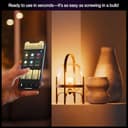 Philips Hue Smart LED A60 Bulb, White and Color Ambiance, E27 Base, 8.1W, Full Spectrum Light 1000K-20000K, 1100 Lumens, Dimmable, Works with Alexa, Google Assistant, and Apple Home, 2 Pack - 7