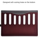 Schutzhülle für Lenovo Thinkpad X1 Carbon Gen9 Gen10 Gen11 [nicht für Gen12] Laptop und Lenovo ThinkPad X1 Yoga Gen6 Gen7 Gen8, PU-Leder, teilbare Schutzhülle, Zubehör, Weinrot - 3