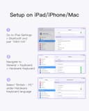 Inateck Tablet Keyboard with Touchpad, AI Function, Ultra Slim Bluetooth Keyboard for Windows/iPad OS/Android/iOS, 7-Color Backlight, Supports Self-Developed App, KB01104 - 3