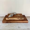 DOWNTON INTERIORS UK Handcrafted Live Edge Large Sustainable Acacia Wood Professional Chef Chopping Board *Available in 2 Sizes* (50cm x 30cm) - 4