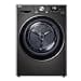 LG RT80V9B, Class A+++, Tumble Dryer 8 kg, Heat Pump Dryer with Short Programme, Dry Sensor, Stainless Steel Drum Material, 60 x 69 x 85 cm, Black - 1