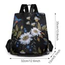 Pagezol Women's Backpacks, Anti-Theft Backpack for Women, Rucksack Shoulder Bags Ladies, Waterproof Nylon Daypack, Casual Travel Backpack, Lightweight Travel Bag School Bags for Girls (C-Black) - 6