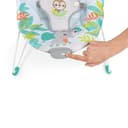 Bright Starts Seggiolino Vibrante Rilassante per Neonati - Barra Giocattoli Rimovibile, Piedini Antiscivolo, 0-6 Mesi Fino a 9 kg (Rainforest Vibes) - 7