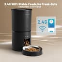 Miaosical Futterautomat Katze, Staufreier Katzenfutter Automat mit 2.4G WiFi-App & Timer, 4.2L Futterspender Katze für 1-10 Mahlzeiten pro Tag, 10S Sprachaufnahme, Dual-Stromversorgung - 3