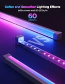Govee RGBIC LED Strip Light with Covers, 5M Glide Wall Light Work with Alexa & Google Assistant, LED Profile with Strip for Bedroom, Skirting, Cabinet - 2