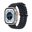 Apple Watch Ultra (GPS + Cellular, 49mm) Titanium Case with Midnight Ocean Band - One Size(Renewed) - 1