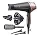 Remington D5707 Ion Hair Dryer, Curl, Waves&Straight, Curl-Straight (2200 W, 3 Styling Attachments: Conical & Curl Styling Nozzle & Diffuser, 45 mm Round Brush & Clips, 3 Heating & 2 Fan Levels) - 1