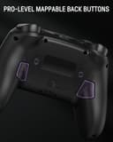 Switch 2 Pro Controller with Charging Dock, Switch Controller Wireless for Nintendo Switch 2/Lite/OLED, RGB Bluetooth Gamepad with 7 LED Colors/Hall Effect/Dual Shock/Turbo/Motion Control - Purple - 5