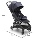 Bugaboo Butterfly Passeggino da Viaggio Ultracompatto, Piccolo e Leggero, Si Chiude in 1 Secondo, Passeggino da Città Ergonomico e Spazioso, da Neonato a Bambino, Guida Comoda, Stormy Blue - 8