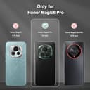 Btstring Cover per Honor Magic6 Pro, Grado Militare Custodia Con Cavalletto in Metallo Rotante a 360°, Hard PC Back Cover e TPU Bumper Antiurto Case- Nero - 6