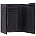 KORUTA Men's Leather Wallet with RFID Protection, Large Wallet with Coin Compartment, 13 Compartments, Genuine Leather Wallet for Men, Wallet Black (Hunter) - 1
