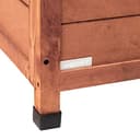 AqpetFriends Baita Cuccia in Legno da Esterno per Cani con Tetto Apribile e Tende Termiche incluse, Large 116x79x85h - 3