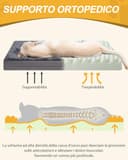 Favodormir Cuccia Cane Interno Taglia Grande Sfoderabile e Lavabile, Ortopedica Cuscino Letto per Cani Base Antiscivolo Materassino Cane Esterno, Grigio Scuro, 104x68x8cm - 5