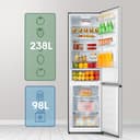 Hisense RB440N4CCB - Frigorífico Combi, Eficiente Clase B, Capacidad 336 L, Multi-air Flow, Micro Vents Cooling, Congelamiento Rápido, Total No Frost, Puerta Reversible, Color Inox - 18