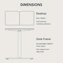 FLEXISPOT QN1 140 * 60cm Electric Height Adjustable Standing Desk Sit Stand Up Desk with Backpack Hook Memory Smart Panel, Black - 8