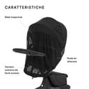 Zanzariera Stokke Xplory X, Nero - Protegge il bambino dagli insetti - Mesh traspirante - Facile da usare, Trasportare e Conservare - Si piega nella borsa accessori integrata - 2