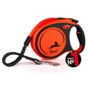 flexi® Xtreme L Gurt 8 m schwarz/orange, Roll-Leine für Hunde bis 55 kg - 1
