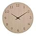 TFA Dostmann Reloj de Pared analógico de Madera 60.3072.01 con números y manecillas 3D de Madera, Reloj para Cocina, Sala de Estar, Oficina, Objeto Decorativo, Funciona con Pilas, 30 cm de diámetro, - 2
