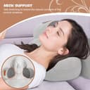 3 in 1 Neck Massager Almohada, Masajeador Espalda y Cervical Almohada con Vibración y Tracción, para Hogar y Oficina Aliviar el Dolor De Tejidos Profundos (Gris) - 5