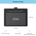 Wacom Intuos Medium Tavoletta Grafica – Tablet con Penna per Dipingere, Disegnare ed Editare Foto con penna sensibile alla pressione, Adatta per l’Home Office e l’E-Learning, Nero - 6