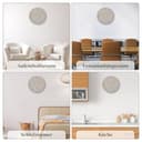 Warminn Funkuhr MDF Holz Wanduhr Ohne TickgeräUsche Lautlos 30cm Quarz Batterie Groß Einfach zu Lesen für Zimmer Zuhause KüChe Schlafzimmer Büro Schule - 6