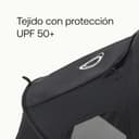 Bugaboo Capota ventilada Dragonfly, extensible para una protección adicional y una protección solar óptima, repelente al agua, Midnight Black - 3