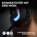 Logitech G G522 LIGHTSPEED, Kabelloses Gaming-Headset, Full-Band-Mikrofon, erweitertes Audio, Tri-Connect (LIGHTSPEED, Bluetooth, USB A auf C), LIGHTSYNC RGB, für PC,Nintendo Switch/Switch 2 – Schwarz - 5