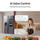 Samsung RS90F67BEFEF Side-by-Side Kühl-Gefrierkombination, AI Kühlschrank mit Gefrierfach, 178 cm, 614 l, Eis-/Wasserspender mit Tank, Family Hub, AI Energy Mode & Voice Control, Black Steel - 7