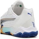 PUMA Tenis Unisex Nova Elite, Puma Blanco Puma Black Vivid Blue Heat Fire, 40.5 EU - 6