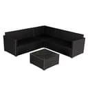 Panana 5 Seater Rattan Garden Furniture Corner Sofa Set with Coffee Table, Outdoor Patio Lounge Set with Cushions & Free Cover for Garden, Conservatory, Terrace - 9