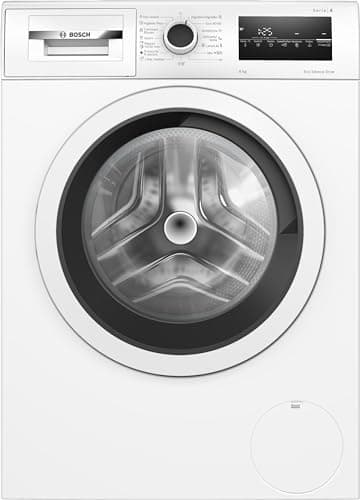 Bosch - Lavadora Libre Instalación, 8 kg, Serie 4, Motor EcoSilence, Iron Assist, Blanco, WAN28200ES