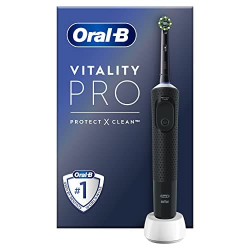 Oral-B Vitality Pro Cepillo de Dientes Eléctrico con Mango Recargable y 1 Cabezal, Diseñado Por Braun, Regalos Originales - Negro
