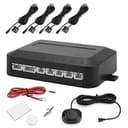 Sistema di Sensori di Parcheggio Auto con Radar di Retromarcia - Kit di Avviso Sonoro a 4 Sensori 12V, Rilevamento Ostacoli 30-150cm, Monitoraggio Distanza di Parcheggio per Retro marcia Sicura - 4
