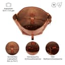 Berliner Bags Vintage Rucksack Utrecht aus Leder, Fahrradrucksack mit Laptopfach für Damen und Herren (M, Cognac) - 4