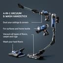 Rowenta Xforce Flex 9.60 AQUA, Aspirapolvere Senza Fili Lava e Aspira, Potente, batteria fino a 45min di autonomia, Tecnologia Flex, Regolazione Automatica della Potenza, Smart Display, RH20C2 - 5