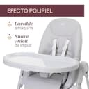 Chicco Polly Armonia Trona Evolutiva para Niños de 0 Meses hasta 40 kg, Trona 3en1, 9 Niveles de altura, 3 Posiciones de reclinado, Reposapiés Regulables, 4 Ruedas, Cierre Compacto, Gris claro - 10