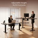 FLEXISPOT 200x80cm Escritorio Eléctrico Ajustable en Altura, Escritorio Elevable Eléctrico Standing Desk Escritorio para Computadora con Gancho, Función de Memoria, para Oficina y Dormitorio, Negro - 5