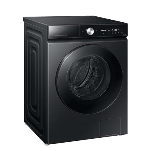 Samsung WW90DB8U95GBU2 Bespoke Waschmaschine, 9 kg, 1.400 U/min, Extra energiesparend, EEK: A (-30%), AI Ecobubble, QuickDrive, AI Wash, SuperSpeed 39 Min, Schwarz